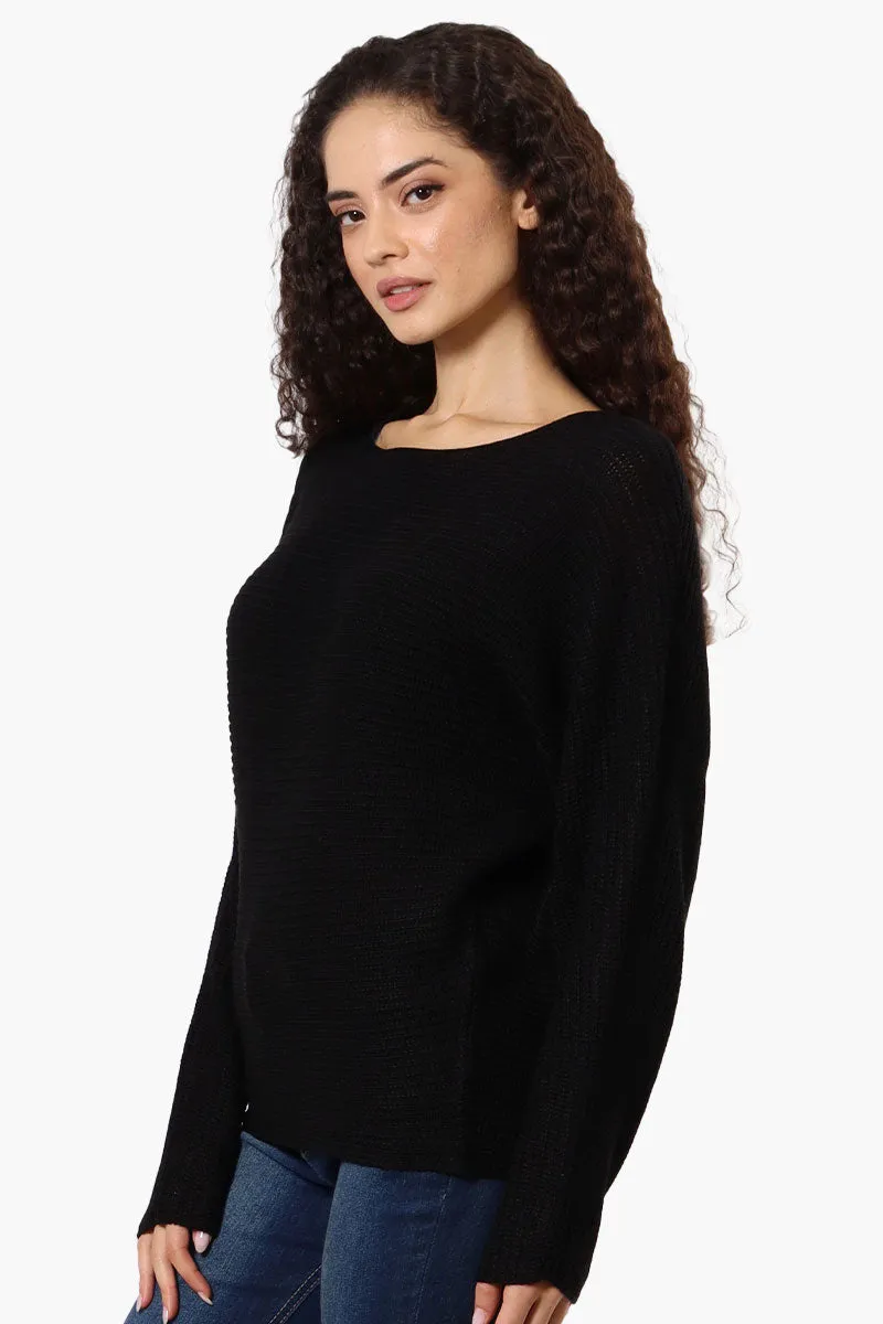 International INC Company Ribbed Pullover Sweater - Black sold by Fairweather product image thumbnail 2