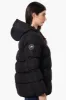 Super Triple Goose Sherpa Lined Bubble Bomber Jacket - Black sold by Fairweather