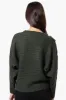 International INC Company Button Shoulder Pullover Sweater - Olive sold by Fairweather