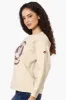 Canada Weather Gear Chest Logo Crew Neck Sweatshirt - Cream sold by Fairweather