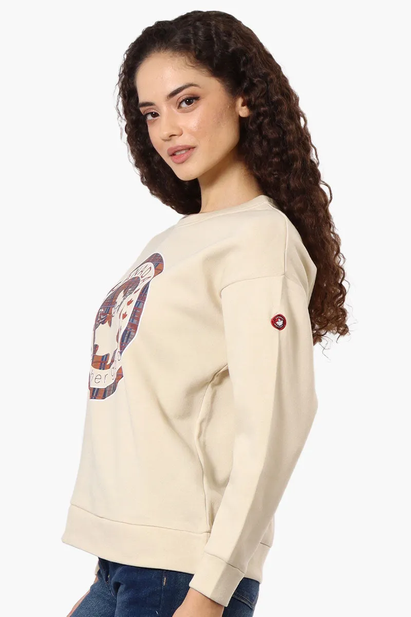 Canada Weather Gear Chest Logo Crew Neck Sweatshirt - Cream sold by Fairweather product image thumbnail 2