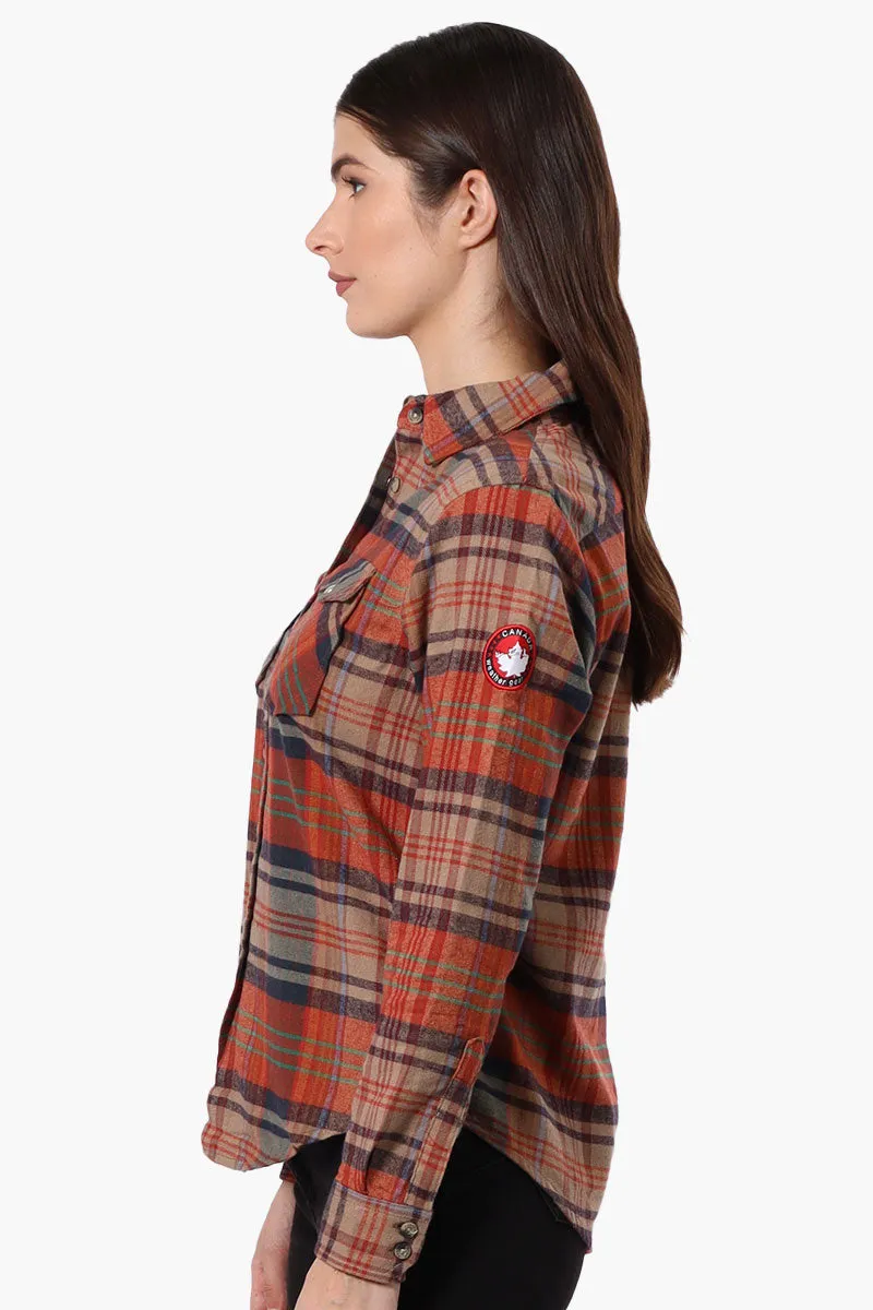 Canada Weather Gear Plaid Button Up Shirt - Rust sold by Fairweather product image thumbnail 2