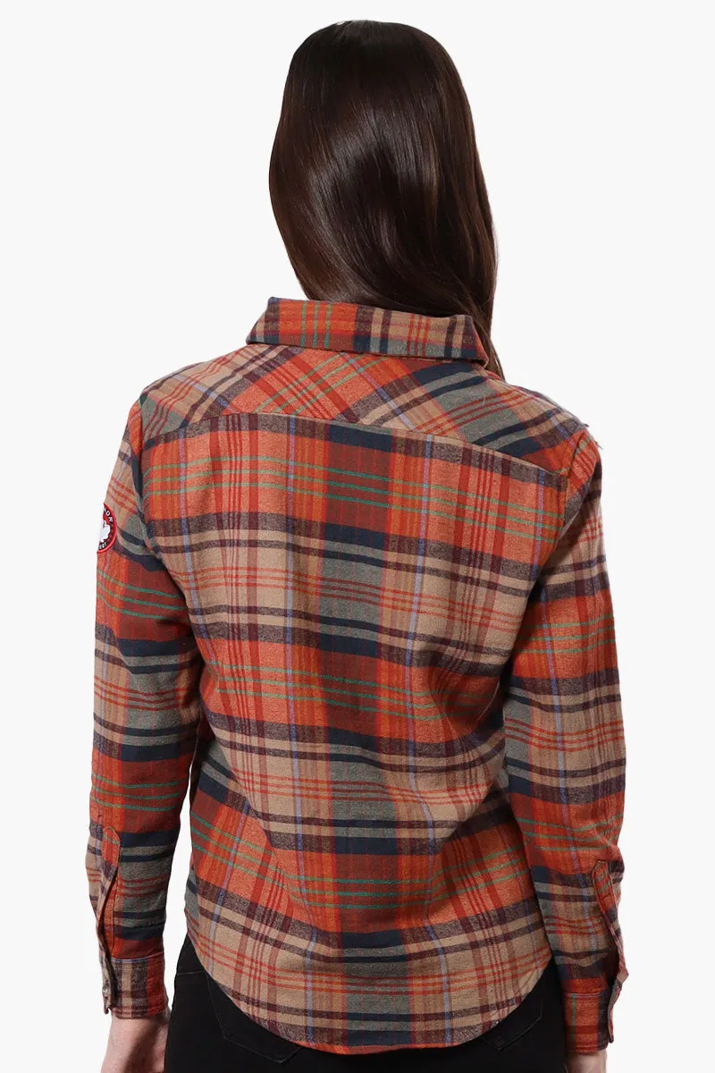Canada Weather Gear Plaid Button Up Shirt - Rust sold by Fairweather product image thumbnail 3