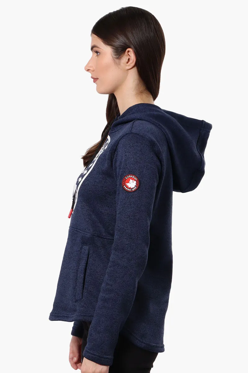 Canada Weather Gear Chest Logo Fleece Hoodie - Navy sold by Fairweather product image thumbnail 2