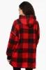 Cuddly Canuckies Plaid Oversized Pajama Hoodie - Red sold by Fairweather