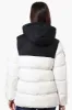 Super Triple Goose Sherpa Lined Bubble Bomber Jacket - White sold by Fairweather