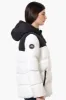 Super Triple Goose Sherpa Lined Bubble Bomber Jacket - White sold by Fairweather