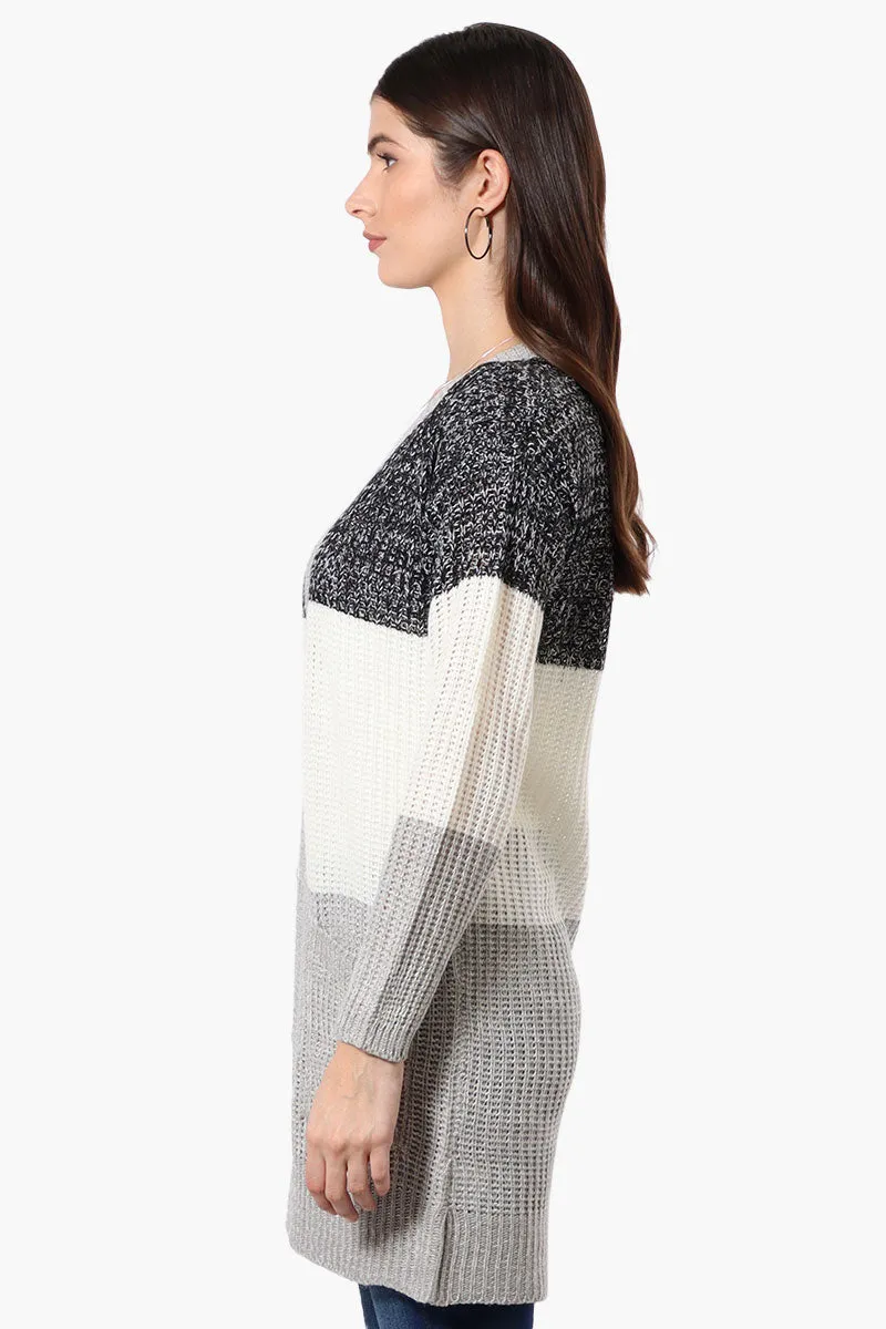 Majora 3 Stripe Open Wrap Cardigan - Black sold by Fairweather product image thumbnail 2