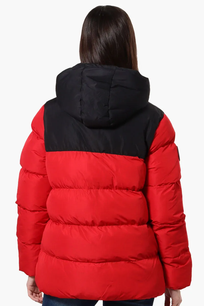 Super Triple Goose Sherpa Lined Bubble Bomber Jacket - Red sold by Fairweather product image thumbnail 3