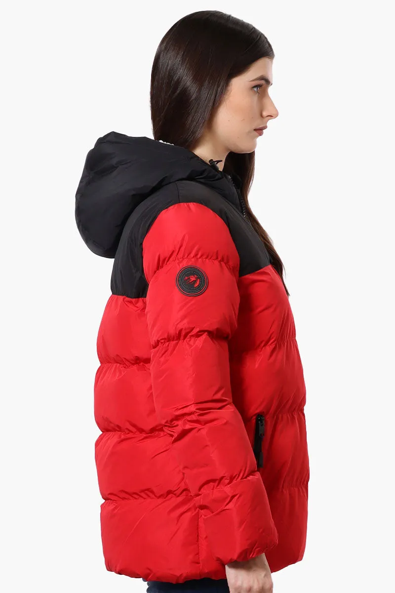 Super Triple Goose Sherpa Lined Bubble Bomber Jacket - Red sold by Fairweather product image thumbnail 2
