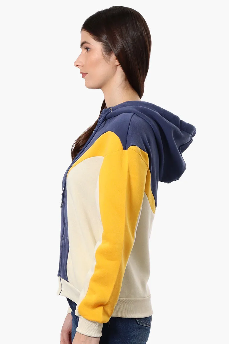 New Look Fleece Colour Block Hoodie - Navy sold by Fairweather product image thumbnail 2