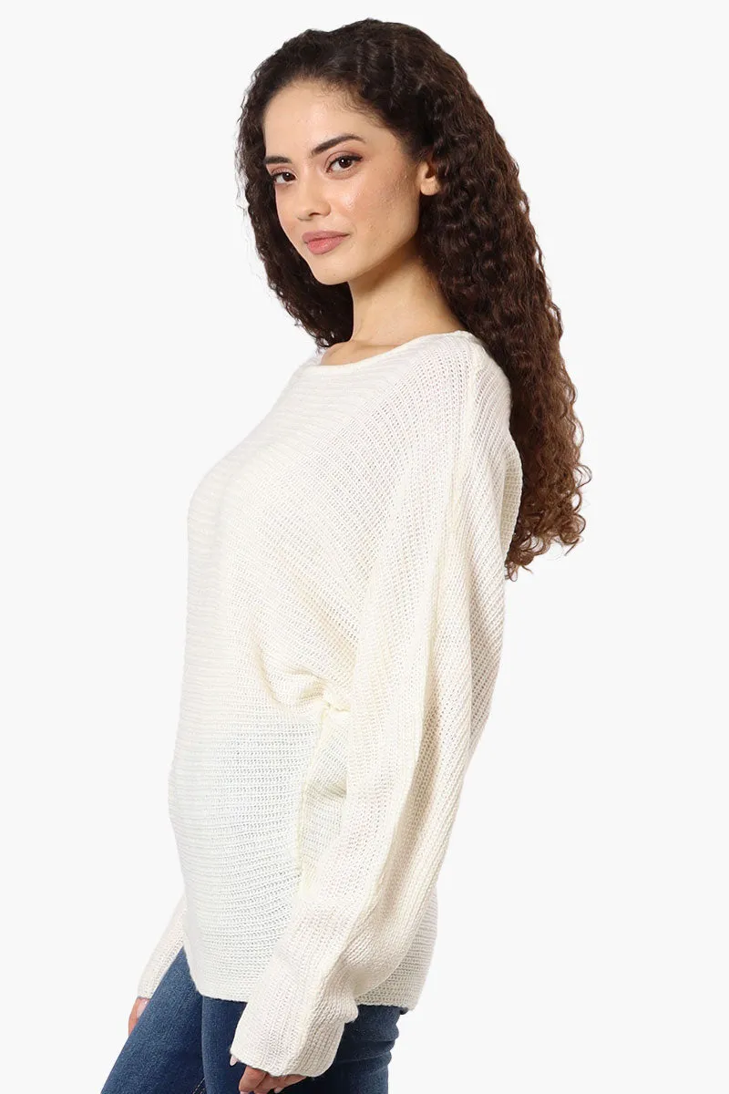 International INC Company Ribbed Pullover Sweater - White sold by Fairweather product image thumbnail 2