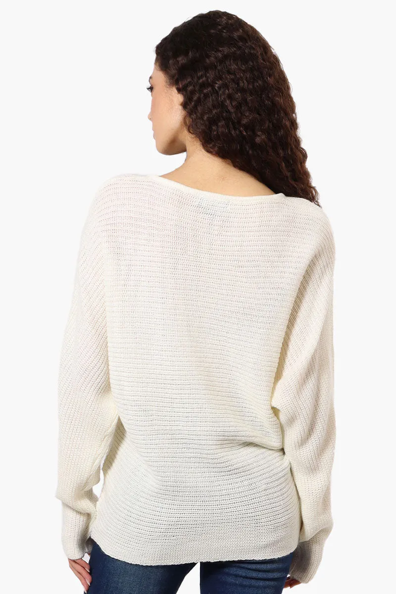 International INC Company Ribbed Pullover Sweater - White sold by Fairweather product image thumbnail 3