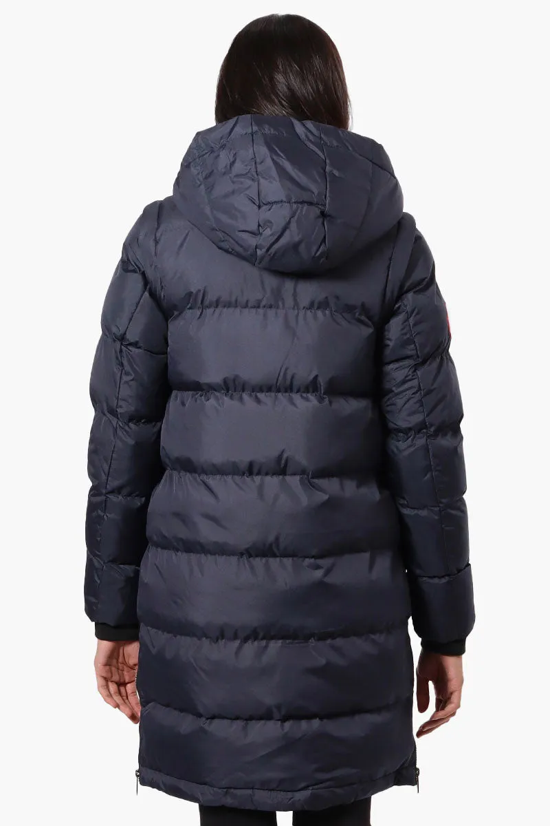 Canada Weather Gear Side Slit Puffer Parka Jacket - Navy sold by Fairweather product image thumbnail 3