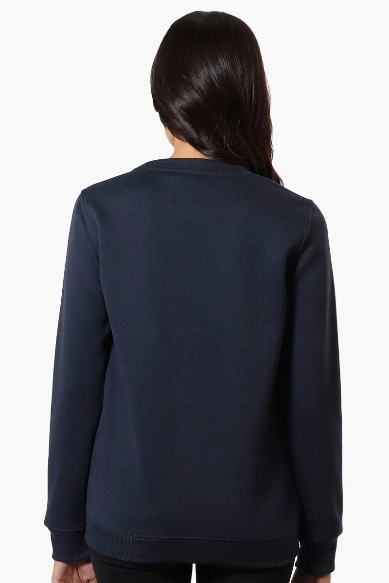 Ugly Christmas Sweater Xmas Print Christmas Sweater - Navy sold by Fairweather product image thumbnail 3