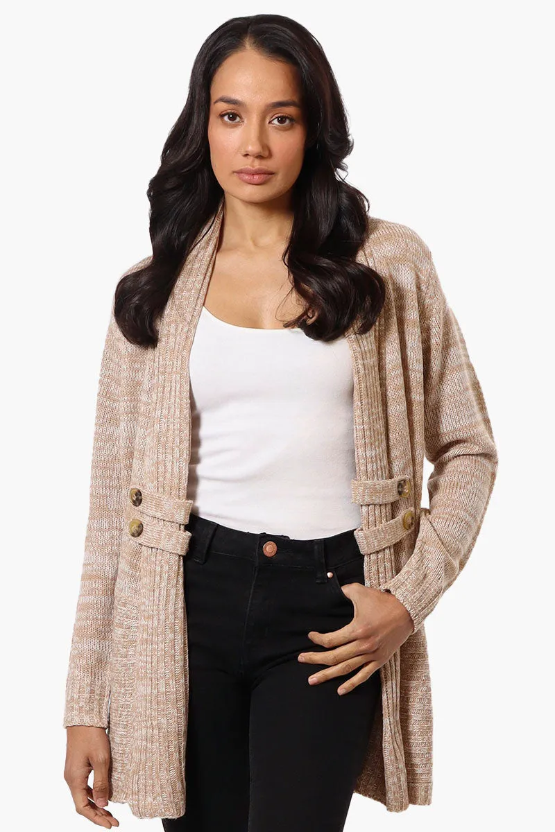 International INC Company Knit Open Wrap Cardigan - Beige sold by Fairweather