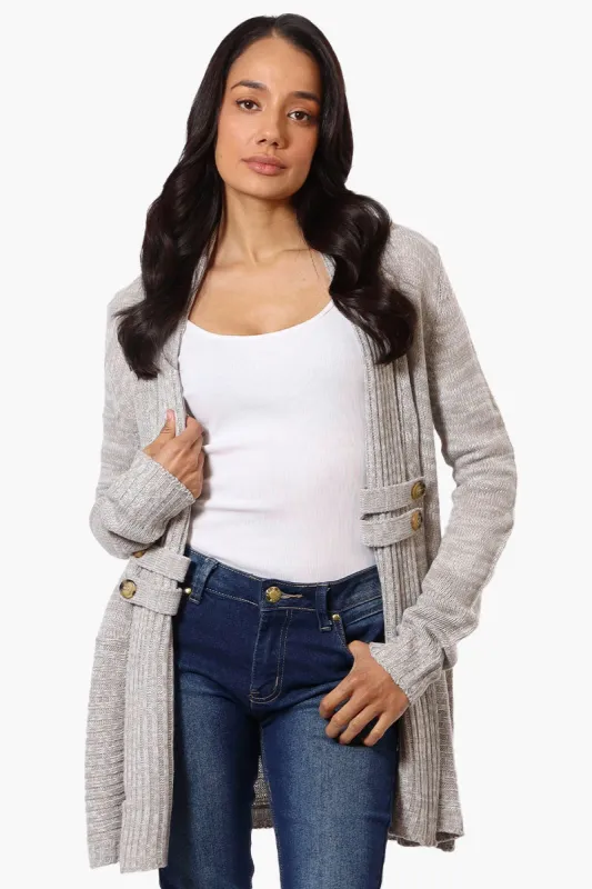 International INC Company Knit Open Wrap Cardigan - Stone sold by Fairweather