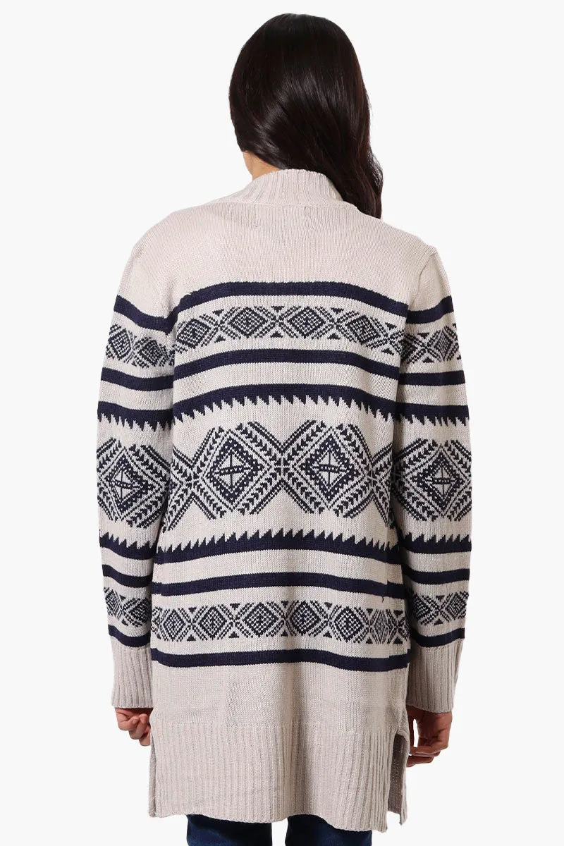 Canada Weather Gear Patterned Wrap Cardigan - Stone sold by Fairweather product image thumbnail 3