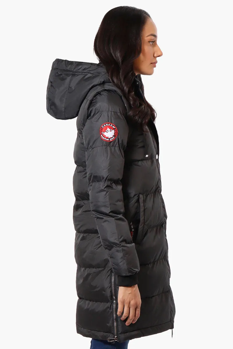 Canada Weather Gear Side Slit Puffer Parka Jacket - Black sold by Fairweather product image thumbnail 2