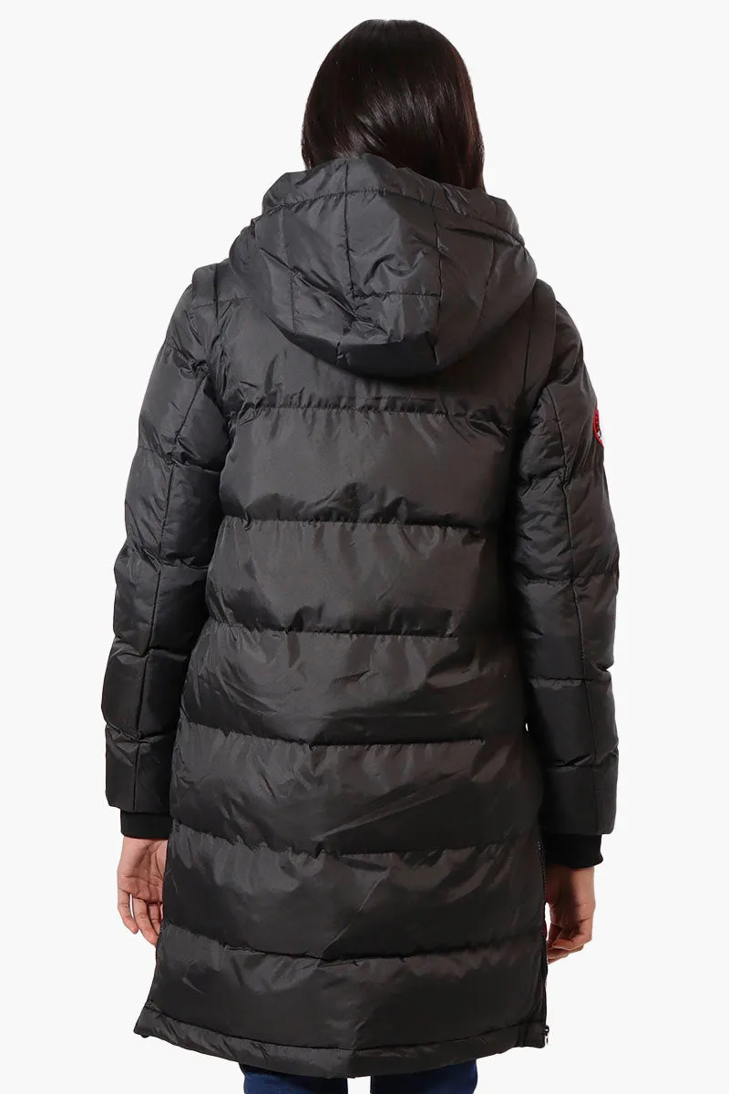 Canada Weather Gear Side Slit Puffer Parka Jacket - Black sold by Fairweather product image thumbnail 3