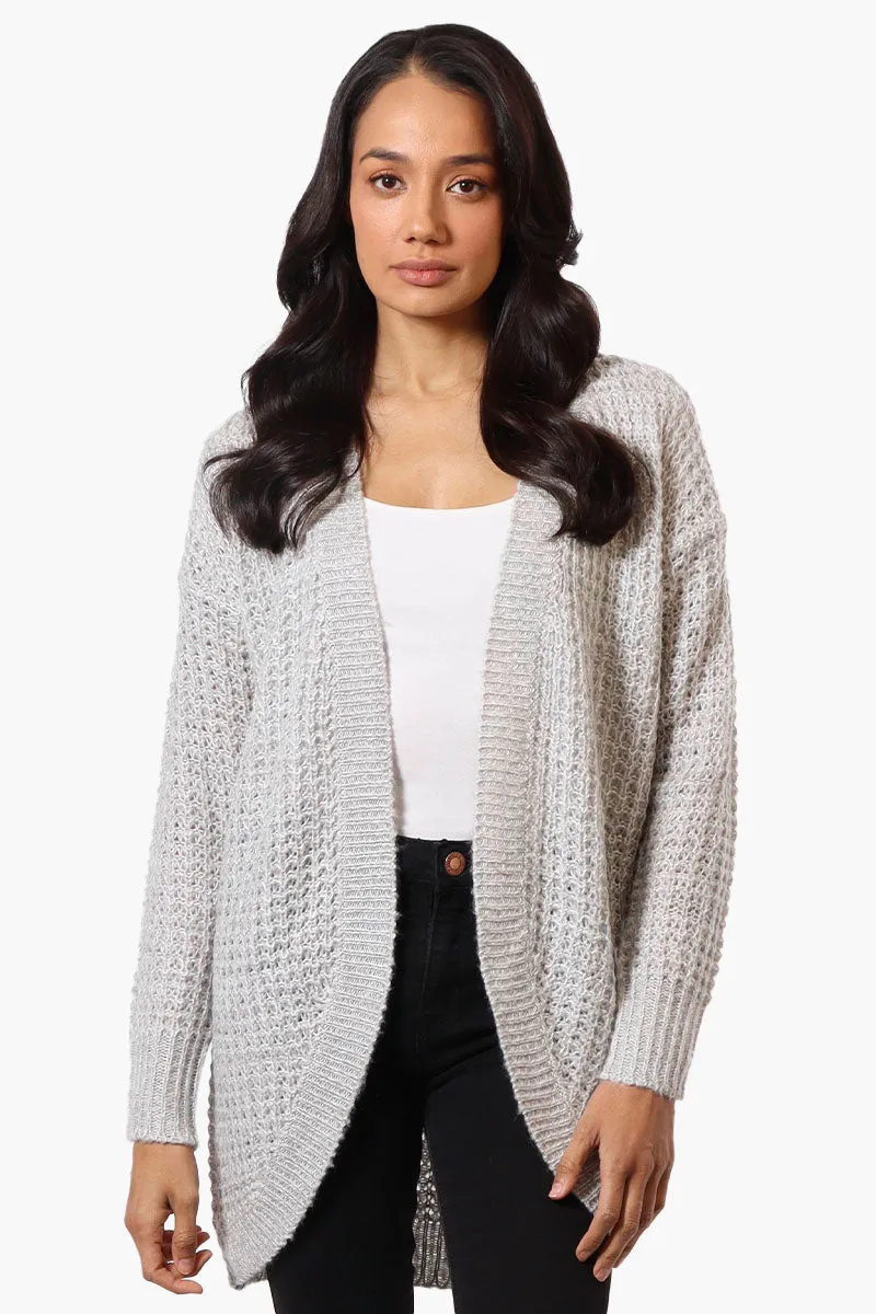 Majora Knit Long Sleeve Wrap Cardigan - Stone sold by Fairweather