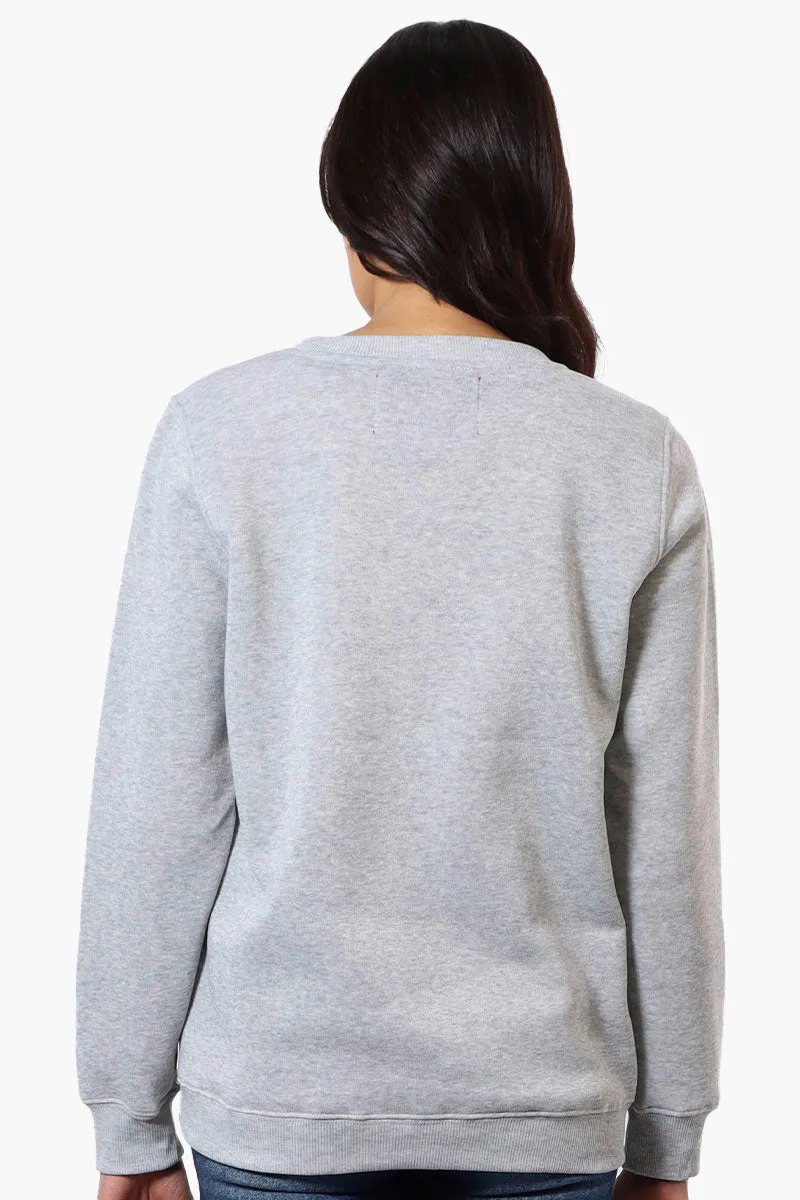 Ugly Christmas Sweater Rocking Around Print Christmas Sweater - Grey sold by Fairweather product image thumbnail 3