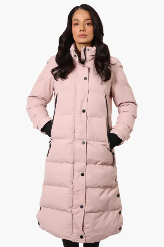 Canada Weather Gear Long Puffer Parka Jacket - Blush sold by Fairweather