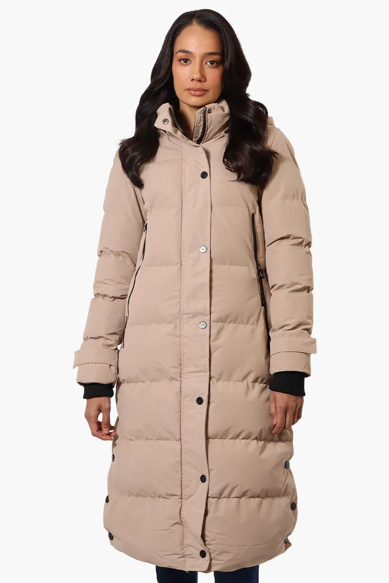 Canada Weather Gear Long Puffer Parka Jacket - Beige sold by Fairweather