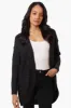 Majora Knit Long Sleeve Wrap Cardigan - Black sold by Fairweather