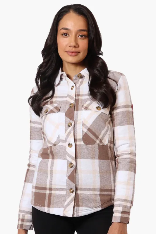 Canada Weather Gear Fleece Lined Lightweight Jacket - Brown sold by Fairweather