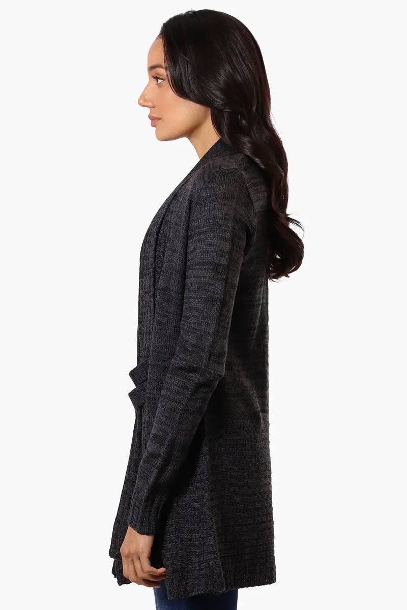 International INC Company Knit Open Wrap Cardigan - Black sold by Fairweather product image thumbnail 2