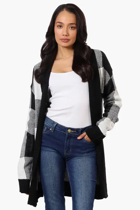 Canada Weather Gear Fold Over Wrap Cardigan - Black sold by Fairweather