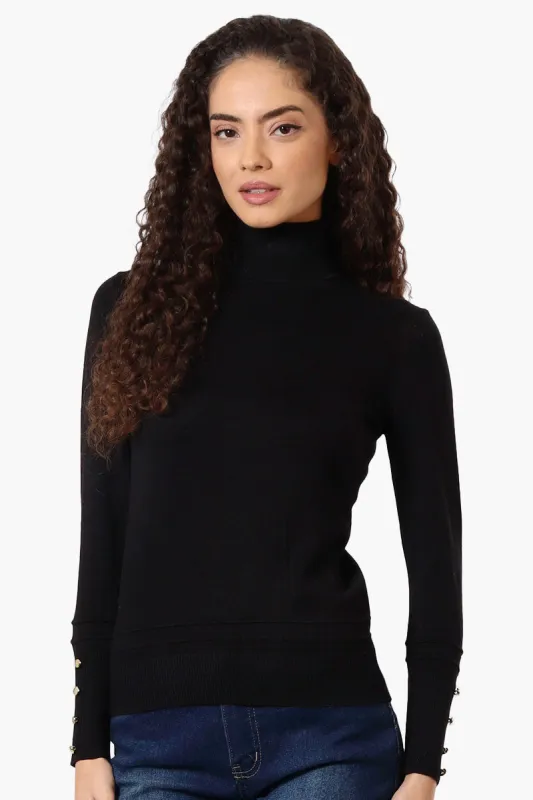 International INC Company Basic Turtleneck Pullover Sweater - Black sold by Fairweather