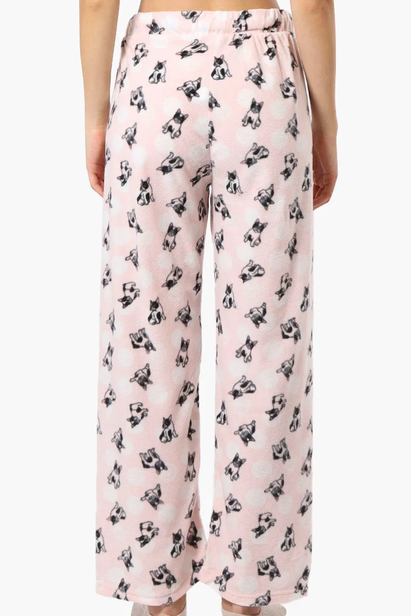 Canada Weather Gear Dog Pattern Wide Leg Pajama Pants - Pink sold by Fairweather product image thumbnail 3