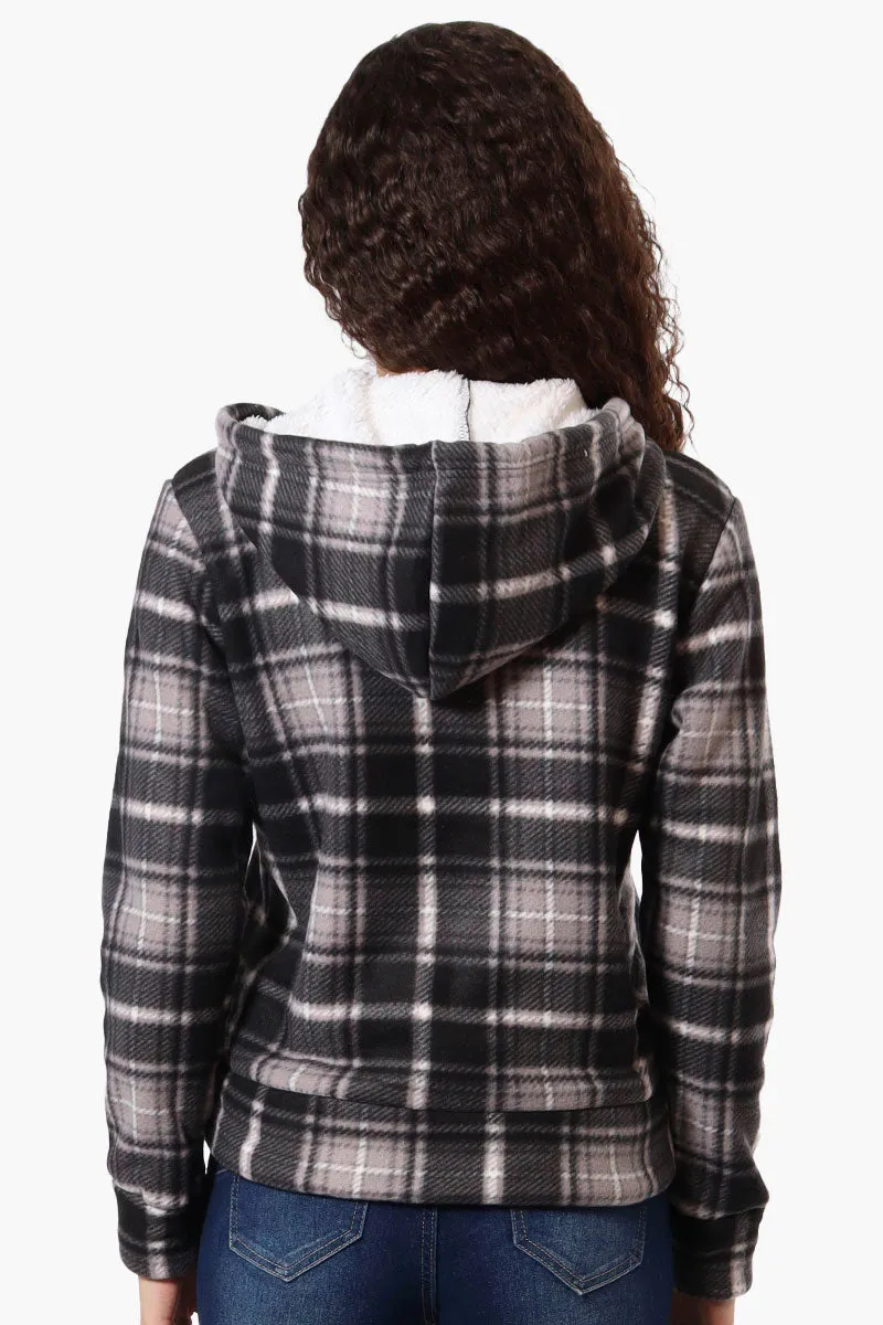 Canada Weather Gear Plaid Fleece Lined Hoodie - Black sold by Fairweather product image thumbnail 3