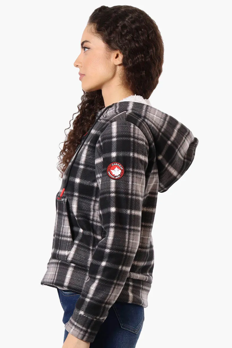 Canada Weather Gear Plaid Fleece Lined Hoodie - Black sold by Fairweather product image thumbnail 2