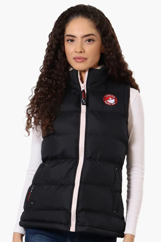 Canada Weather Gear Fleece Lined Collar Bubble Vest - Navy sold by Fairweather