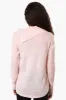Beechers Brook Shoulder Button Split Neck Sweater - Pink sold by Fairweather