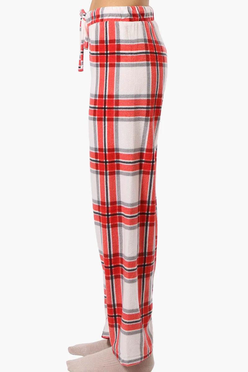 Canada Weather Gear Plaid Wide Leg Pajama Pants - Red sold by Fairweather product image thumbnail 2