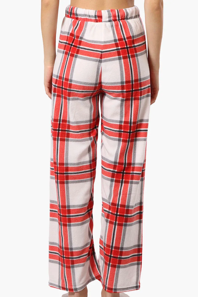 Canada Weather Gear Plaid Wide Leg Pajama Pants - Red sold by Fairweather product image thumbnail 3