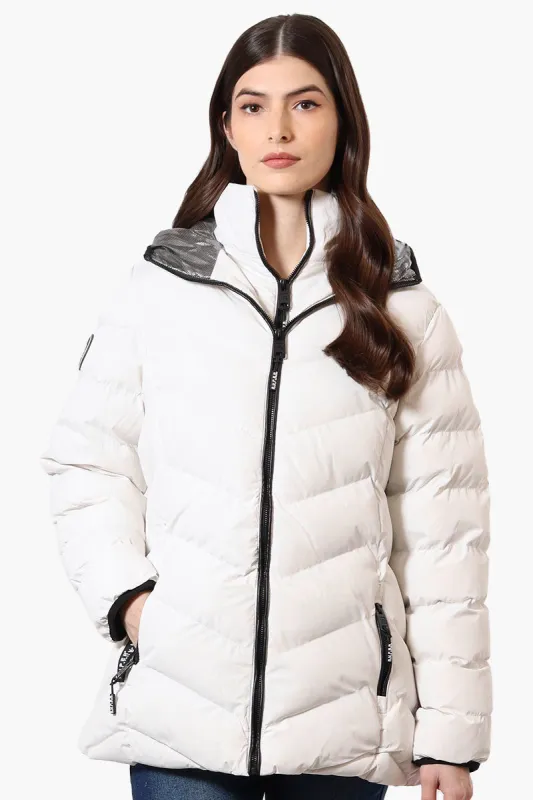 Super Triple Goose Heat Retention Lining Bomber Jacket - White sold by Fairweather