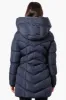 Canada Weather Gear Chevron Quilted Puffer Parka Jacket - Navy sold by Fairweather