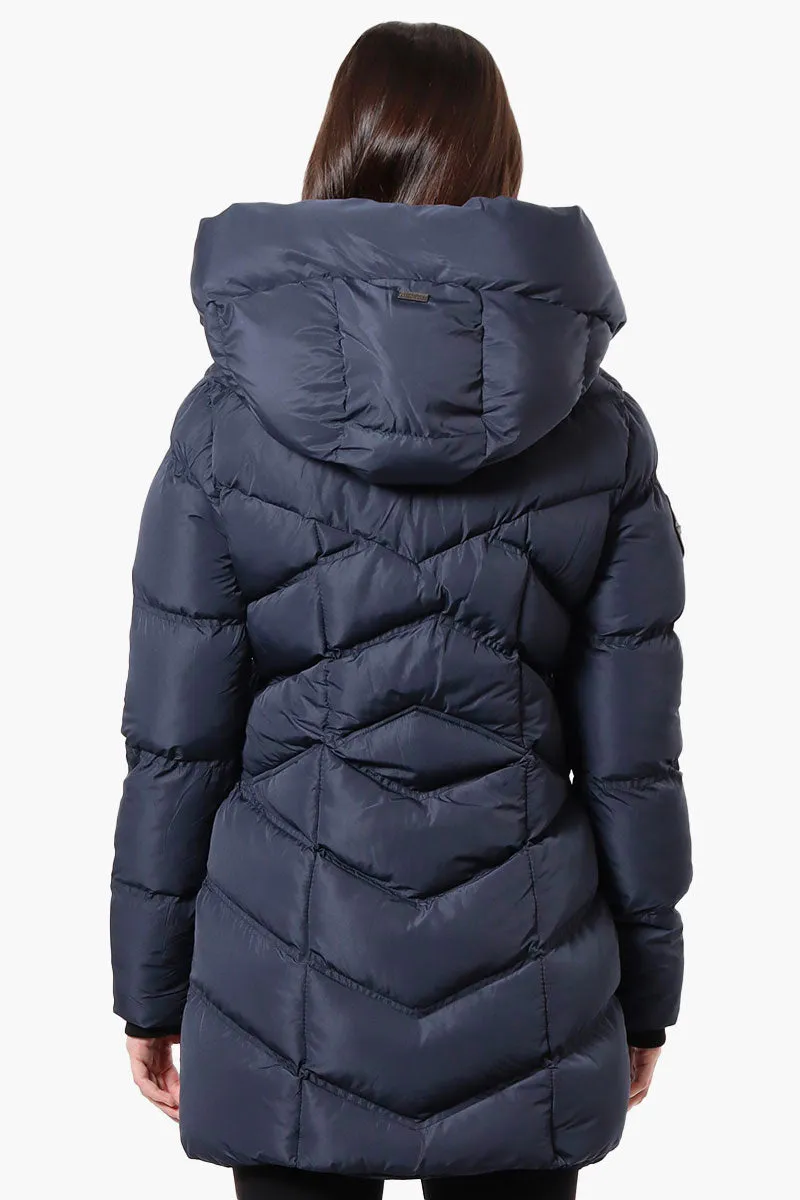 Canada Weather Gear Chevron Quilted Puffer Parka Jacket - Navy sold by Fairweather product image thumbnail 3