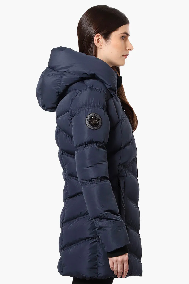 Canada Weather Gear Chevron Quilted Puffer Parka Jacket - Navy sold by Fairweather product image thumbnail 2