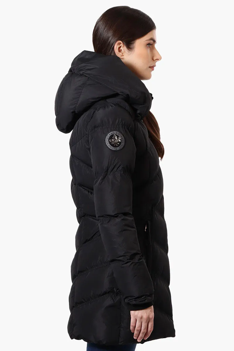 Canada Weather Gear Chevron Quilted Puffer Parka Jacket - Black sold by Fairweather product image thumbnail 2