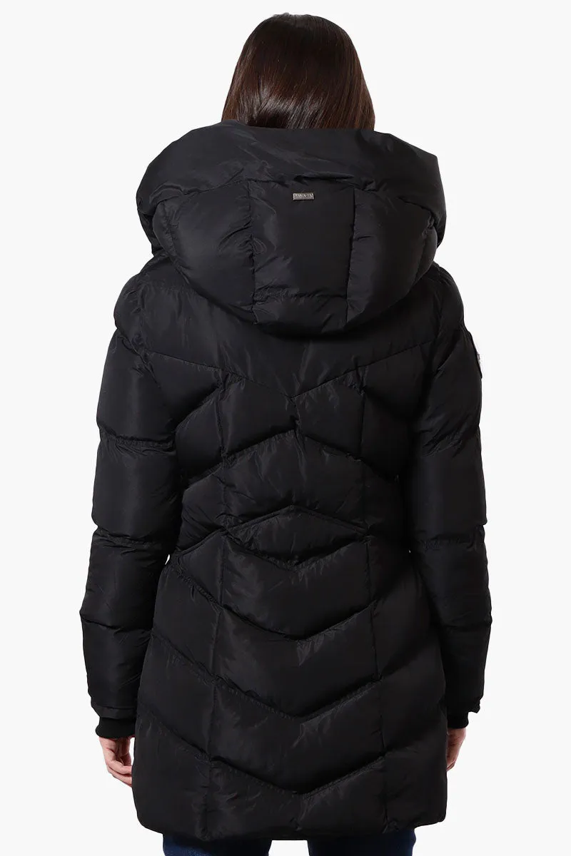 Canada Weather Gear Chevron Quilted Puffer Parka Jacket - Black sold by Fairweather product image thumbnail 3