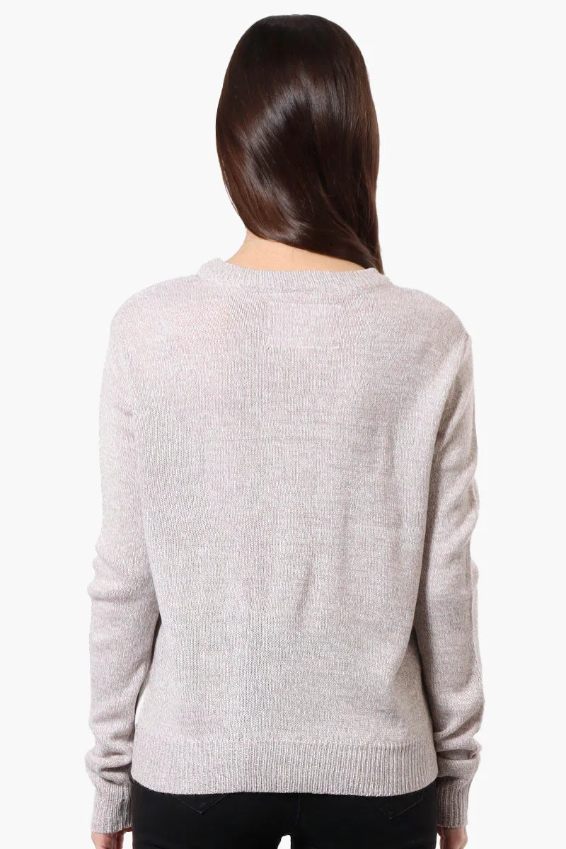 Ugly Christmas Sweater Snow Woman Knit Christmas Sweater - Grey sold by Fairweather product image thumbnail 3