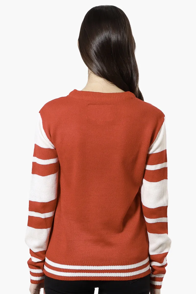 Ugly Christmas Sweater Doe Knit Christmas Sweater - Red sold by Fairweather product image thumbnail 3