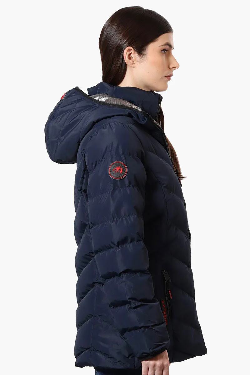 Super Triple Goose Heat Retention Lining Bomber Jacket - Navy sold by Fairweather product image thumbnail 2