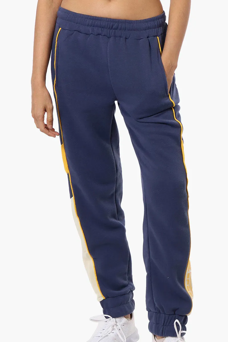 New Look Race Side Print Fleece Joggers - Navy sold by Fairweather